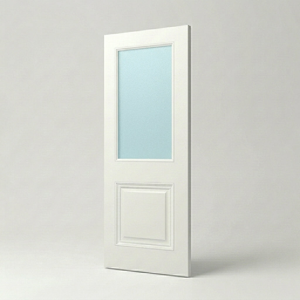 2 Panel Victorian Style Frosted Glass Door