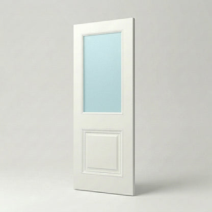 2 Panel Victorian Style Frosted Glass Door