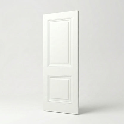 2 Panel Victorian Style Whiute Door White Background