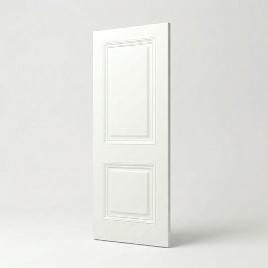 2 Panel Victorian Style Whiute Door White Background