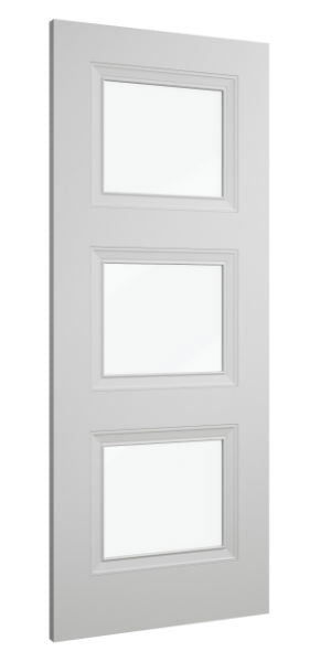 3_Panel_Victorian_Style_Primed_White_Internal_Door_WC16_Frosted_Glass