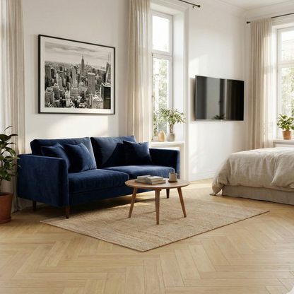 American Oak SPC herringbone flooring - main image
