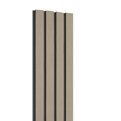 Composite Cladding Slatted Antique Black Inlet