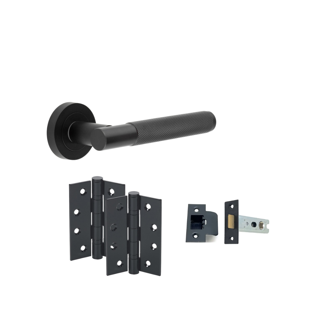 Athens Matt Black Internal Door Handle