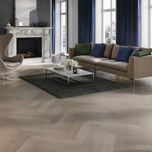 BARISTA HERRINGBONE OAK ESPRESSO BRUSHED MATT LACQUERED ENGINEERED FLOORING