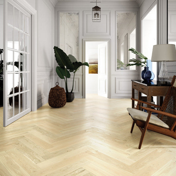 BARISTA HERRINGBONE OAK LATTE BRUSHED MATT LACQUERED ENGINEERED FLOORING