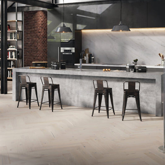 BARISTA HERRINGBONE OAK MOCHA BRUSHED MATT LACQUERED ENGINEERED FLOORING