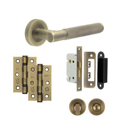 BarcelaonaBathroomSet_1 Antique Brass Handle Bathroom set