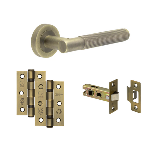 Barcelona Door Internal Antique Brass Handles
