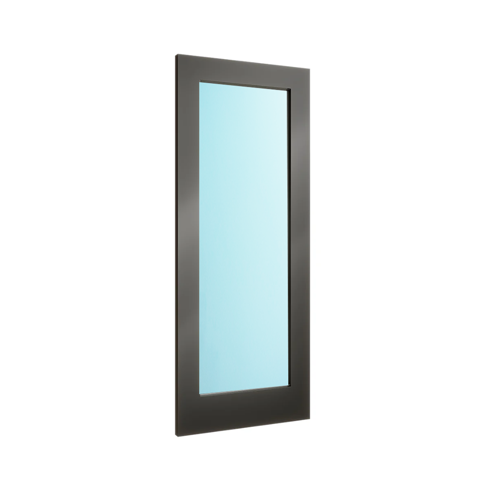 Black Shaker Frosted Glass Internal Door