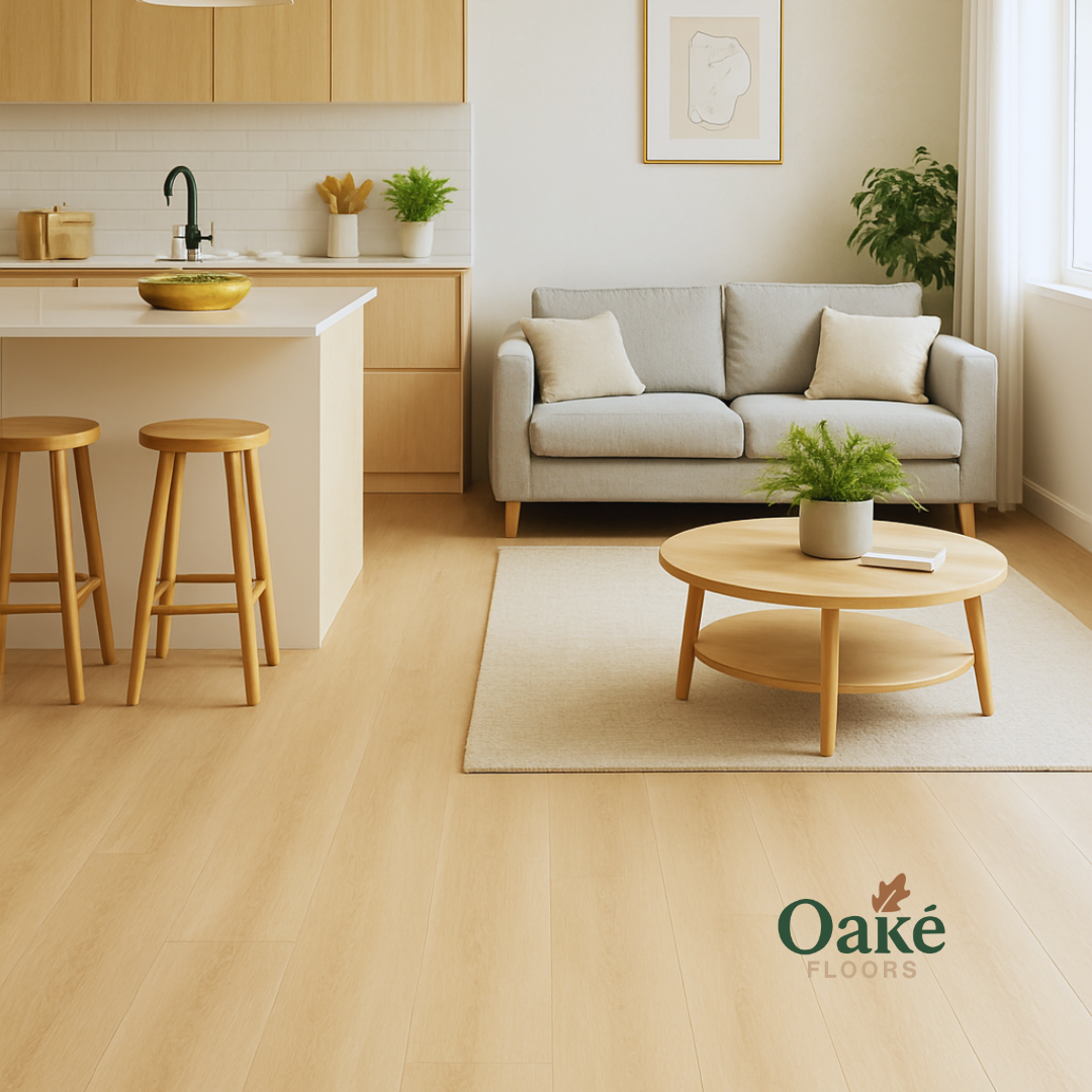 Canadian Blonde Oak SPC flooring - main image