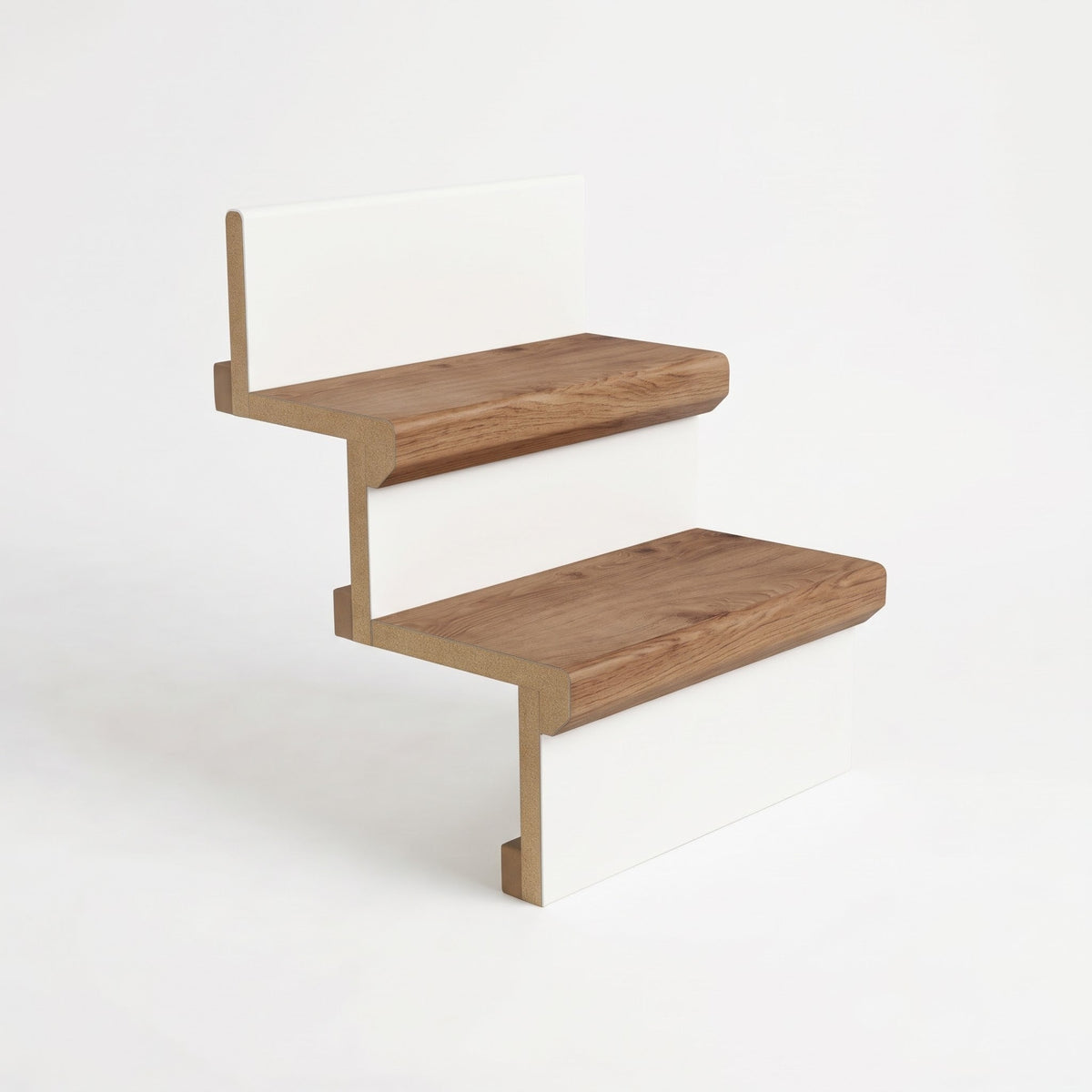 Californian Oak laminate stair cladding steps on a staircase