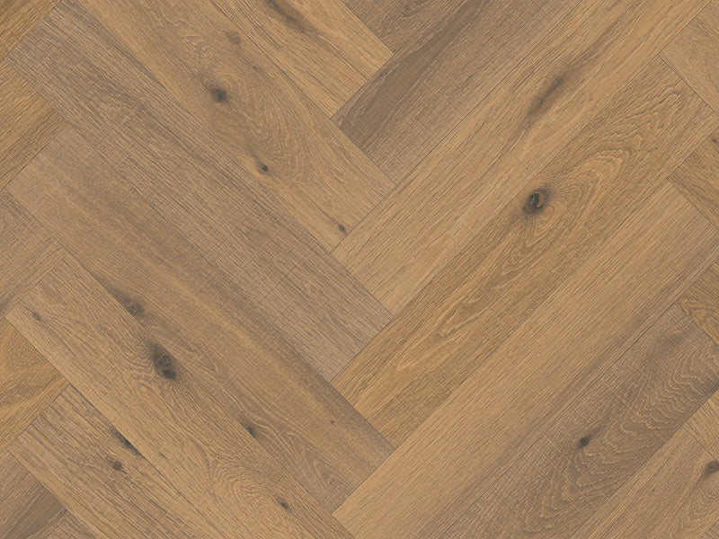 120mm x 600mm Herringbone Chorley Oak smoked white brushed fine sawn engineered oak flooring