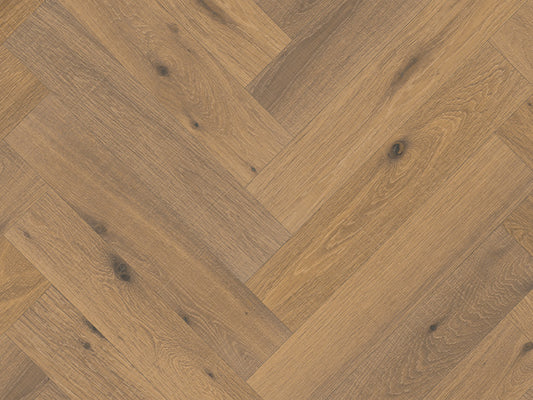 120mm x 600mm Herringbone Chorley Oak smoked white brushed fine sawn engineered oak flooring