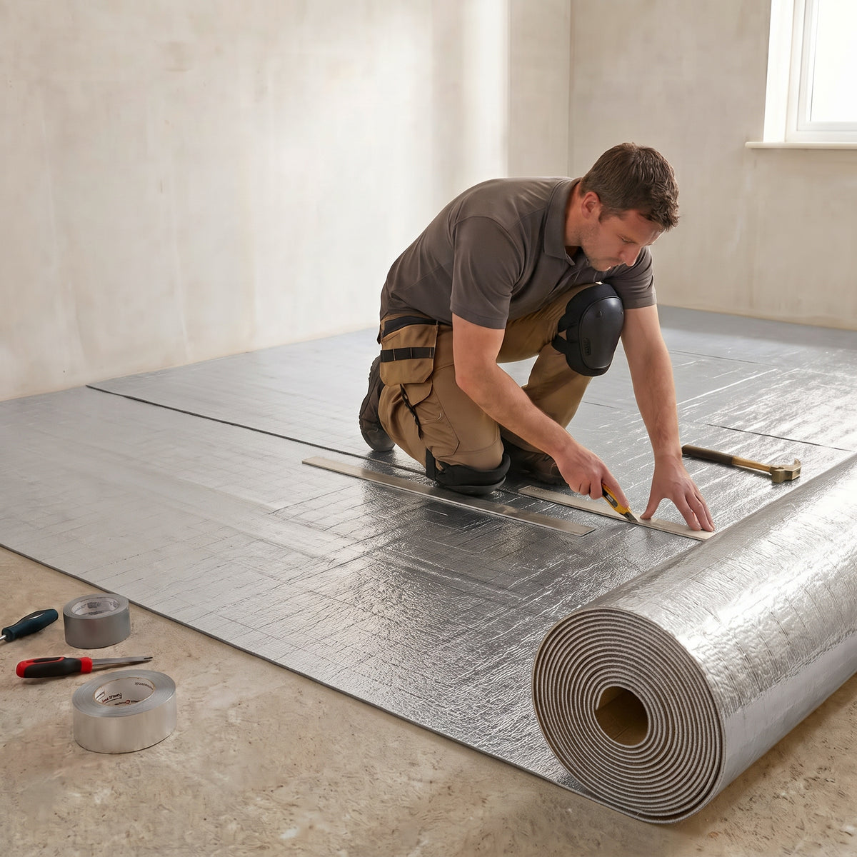 Comfort Silver All Rounder Flooring Underlay 1mx3mm
