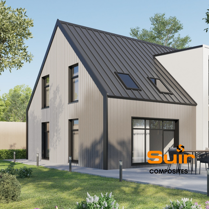 Composite cladding antique - close-up profile