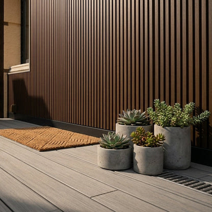 Composite Cladding Slatted Teak