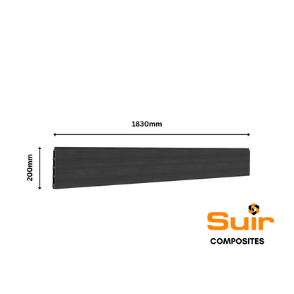 Composite Fencing Charcoal