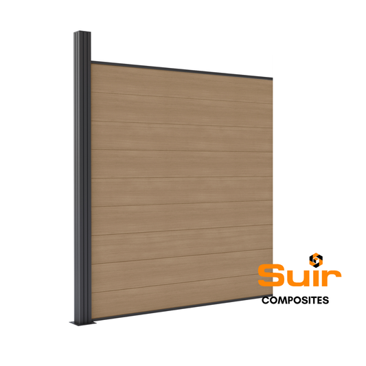 Composite fencing collection oak - woodgrain finish