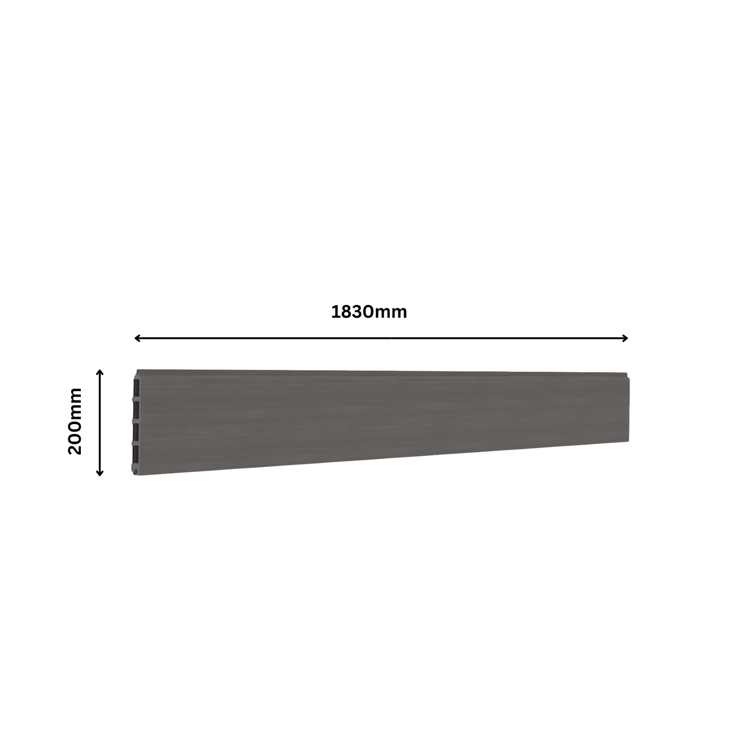 Composite fencing collection stone grey - complete set