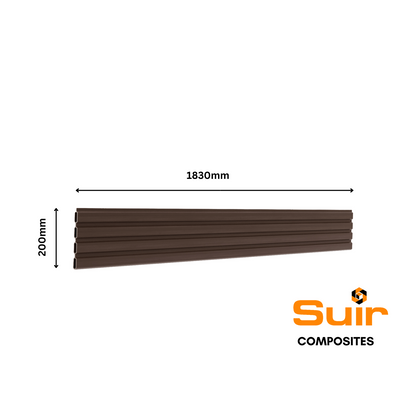 Composite Fencing Slaated Style Teak