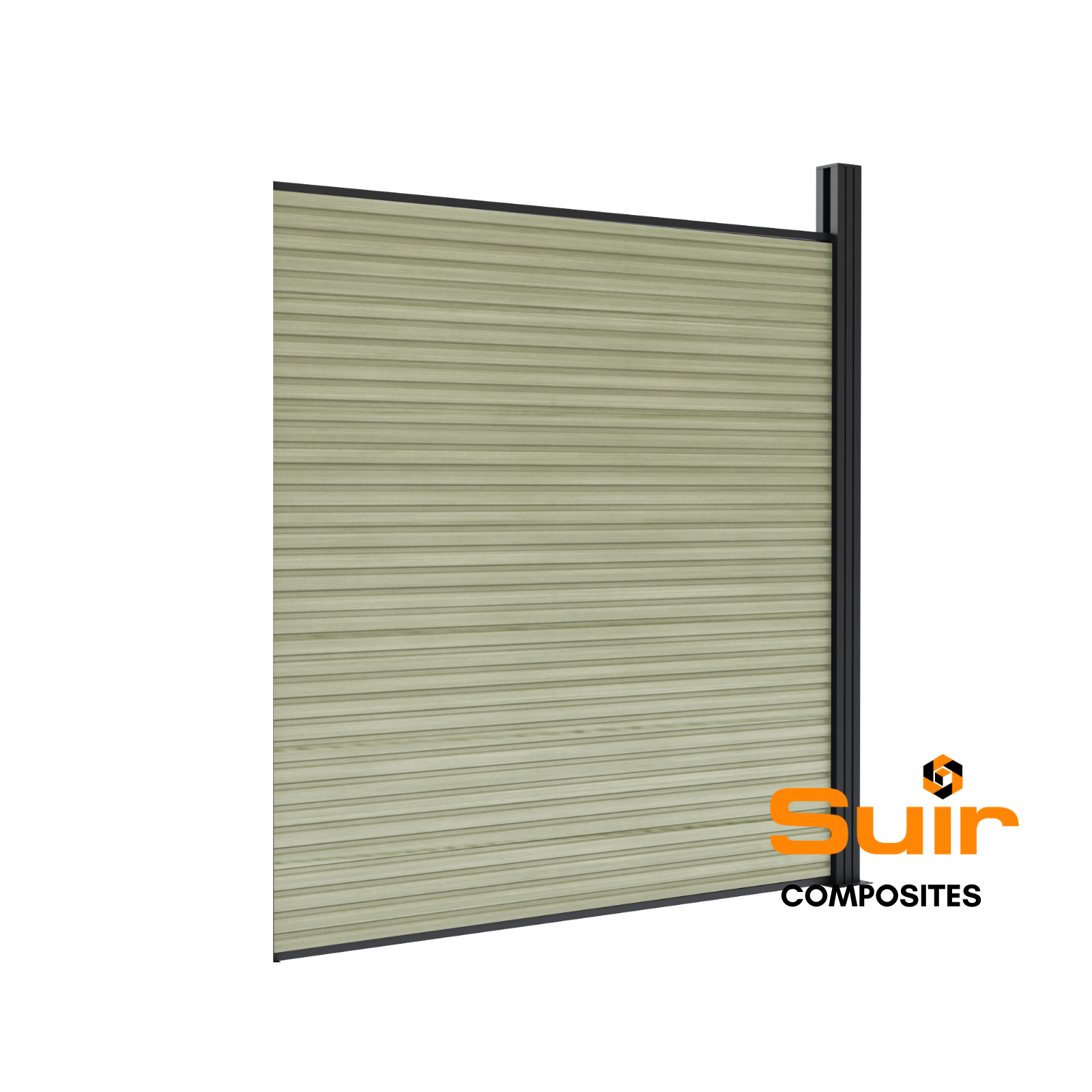 Composite fencing collection antique - slatted style