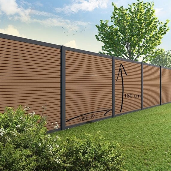 Composite Fencing Slatted Teak