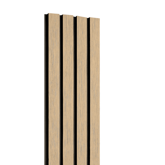 Composite slatted cladding desert sand black inlet - main image