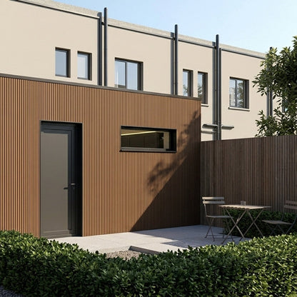 Composite Slatted Cladding Oak