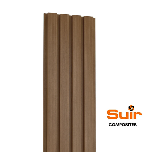 Composite slatted cladding oak - main image