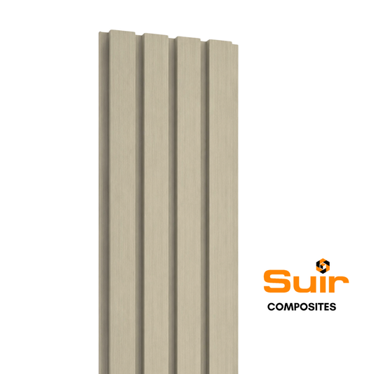 Composite cladding slatted antique - fluted profile