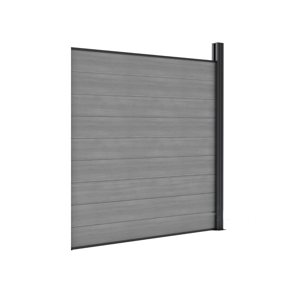 Composite fencing collection stone grey - woodgrain finish