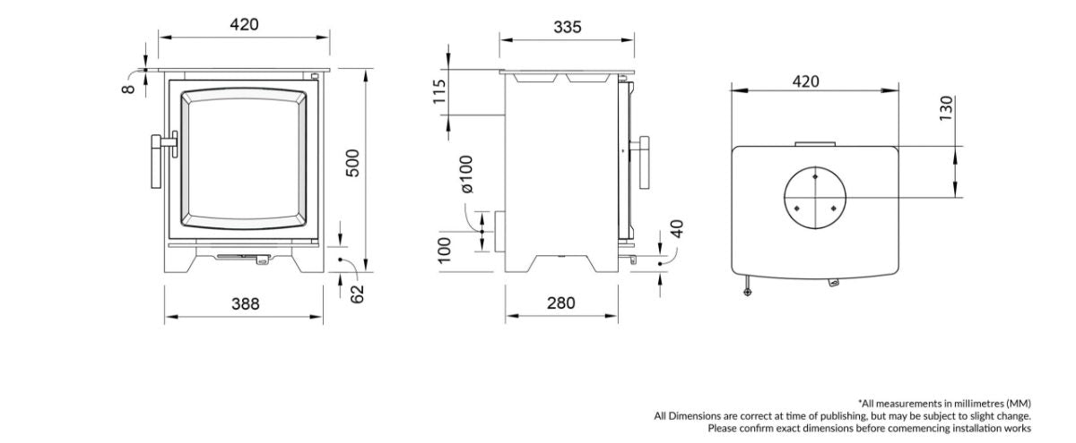 Leaf 5KW Wood Burning