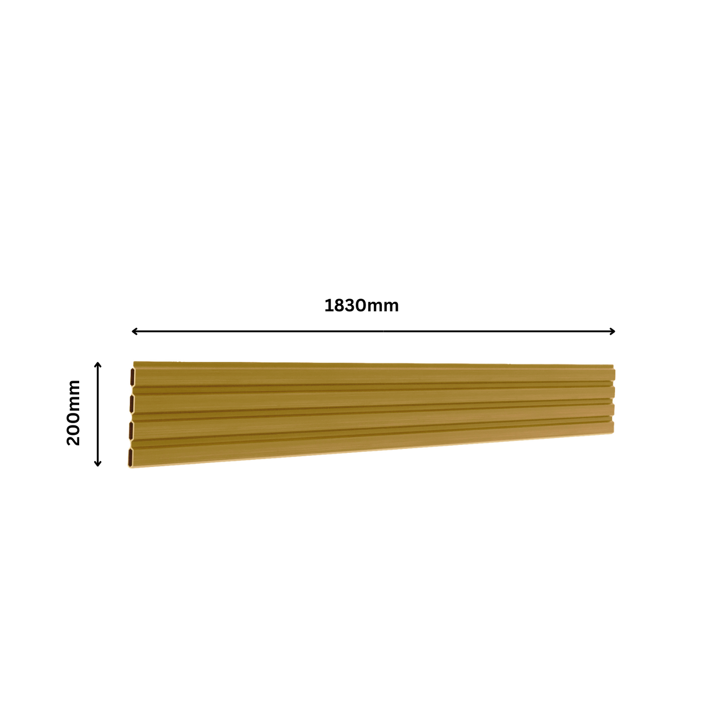 Composite fencing collection desert sand - slatted style