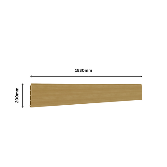 Composite fencing collection desert sand - woodgrain finish