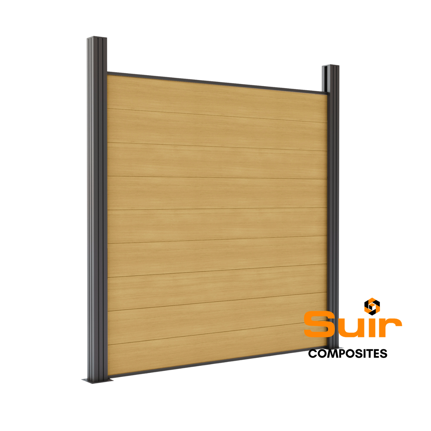 Composite fencing collection desert sand - woodgrain complete set