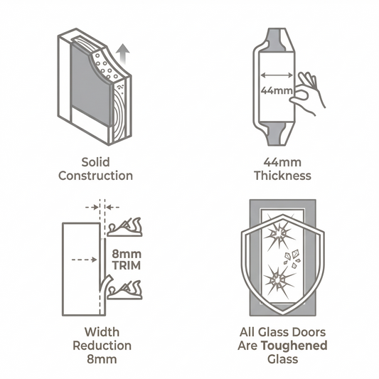 Woodcore oak door specification icon