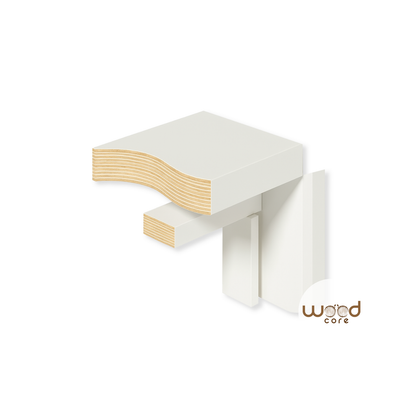 Engineered primed white door frame
