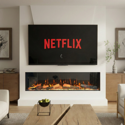 Firewave 1500 electric fire deluxe logs - main image