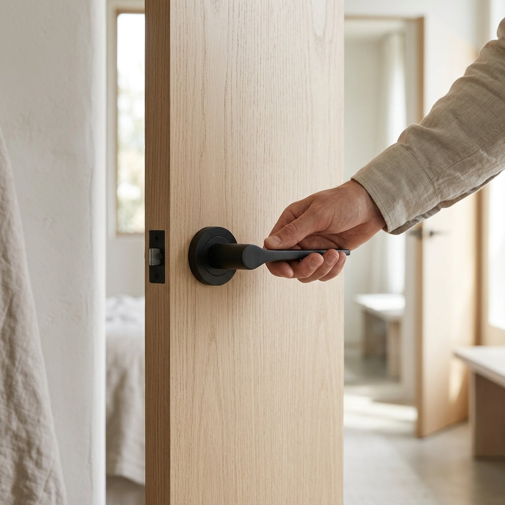 Florence Matt Black Internal Door Handle Sets Lifestyle