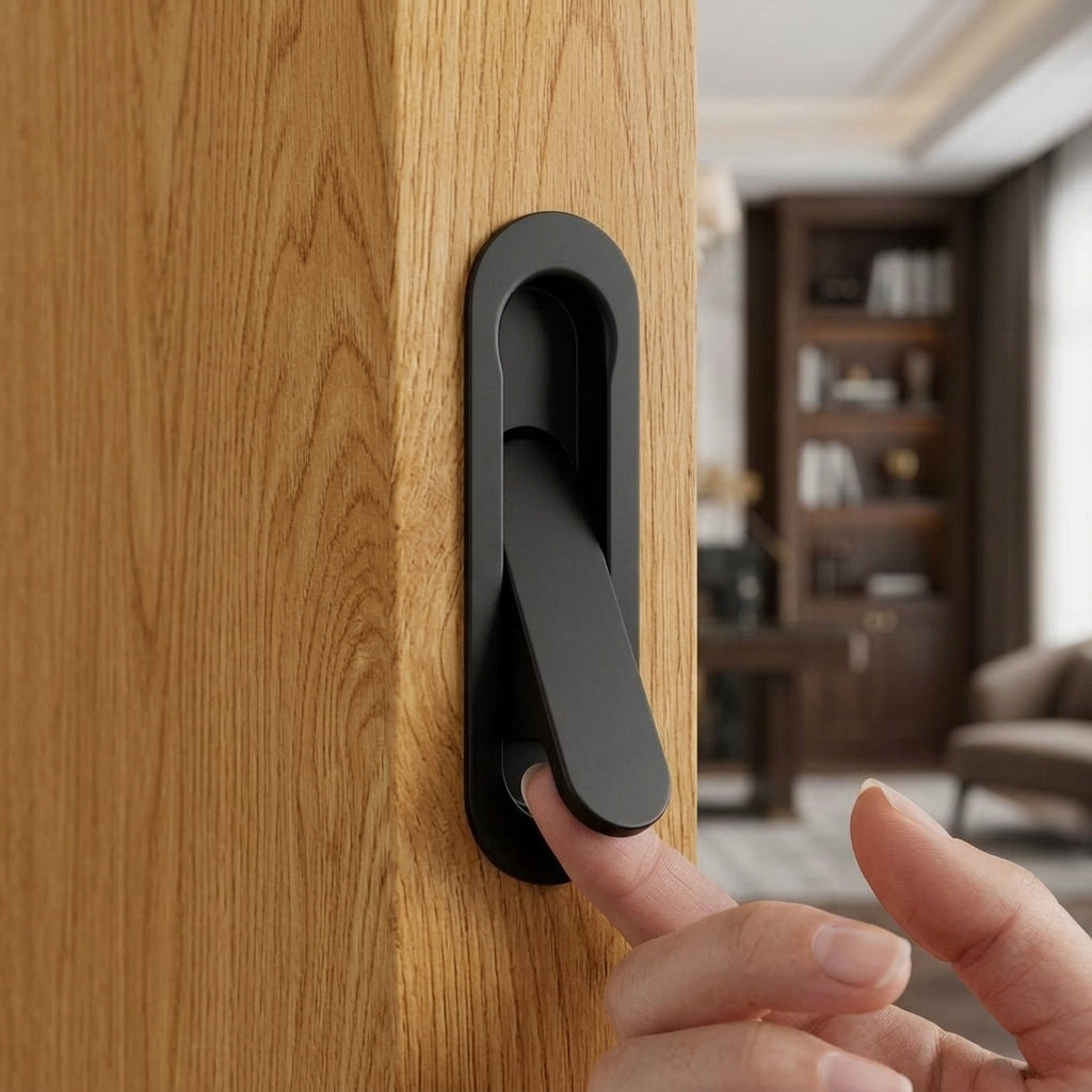 Flush Fitting Pull Out Edge Pull For Sliding Pocket Hideaway Doors