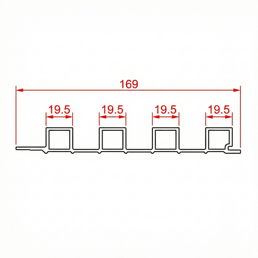 Fluted Slat Wall Panelling Diagram