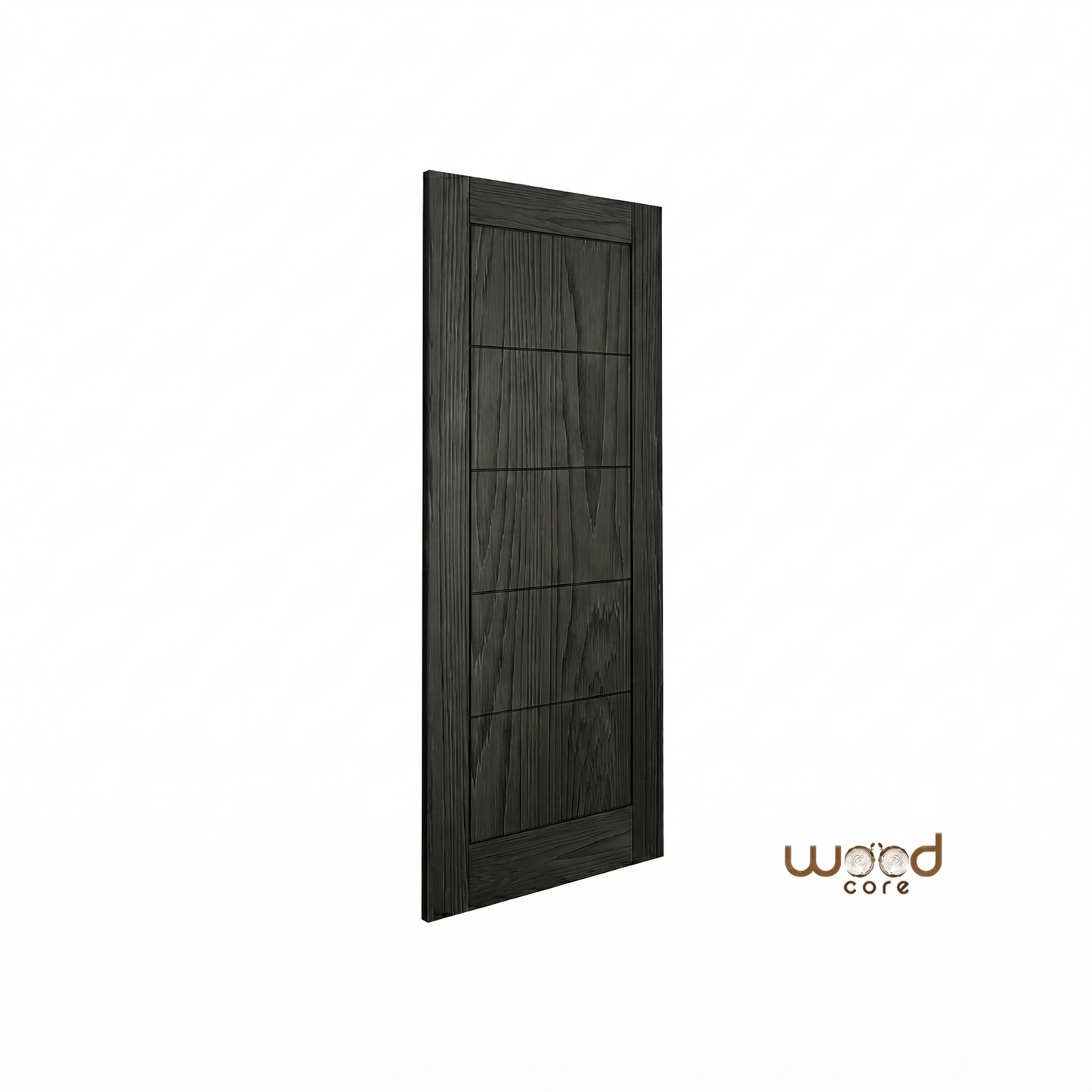 WC19 Black Brushed Oak Internal Door