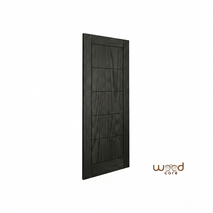 WC19 Black Brushed Oak Internal Door
