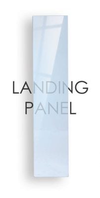 Stairs glass panels - landing panel