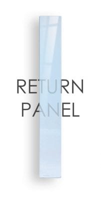 Stairs glass panels - return panel