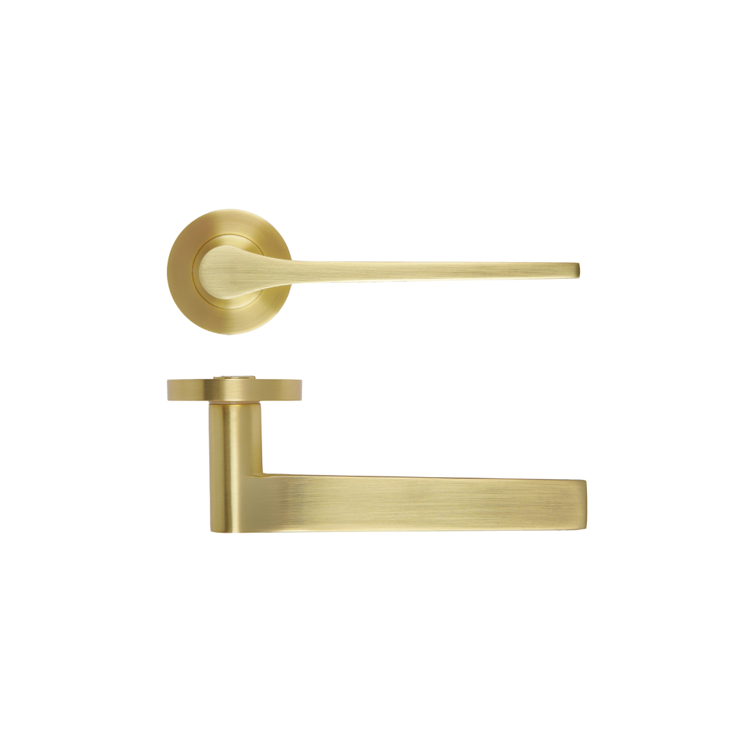 Hamburg Door Internal Satin Gold Handle