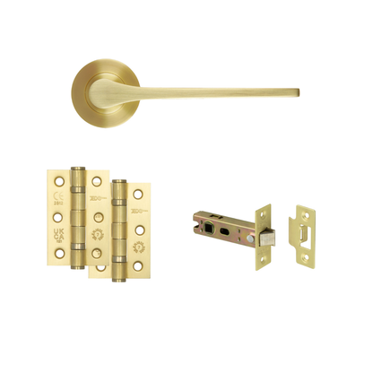 Hamburg Door Internal Satin Gold Handle