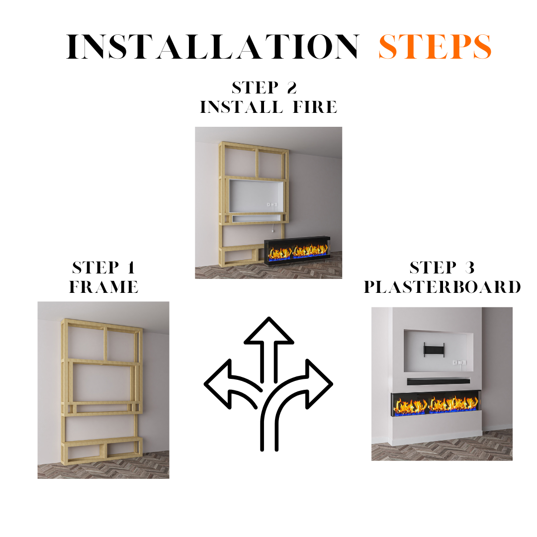 Firewave electric fire installation steps