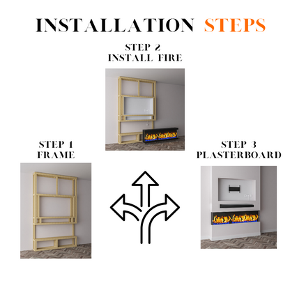 Firewave electric fire installation steps